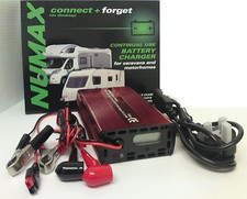 Numax 12V 10A Leisure Battery Charger Caravan Motorhome, Marine, Boat, Mower