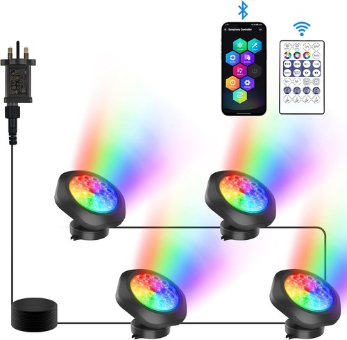 Pond lights rgb underwater - pond, lights,