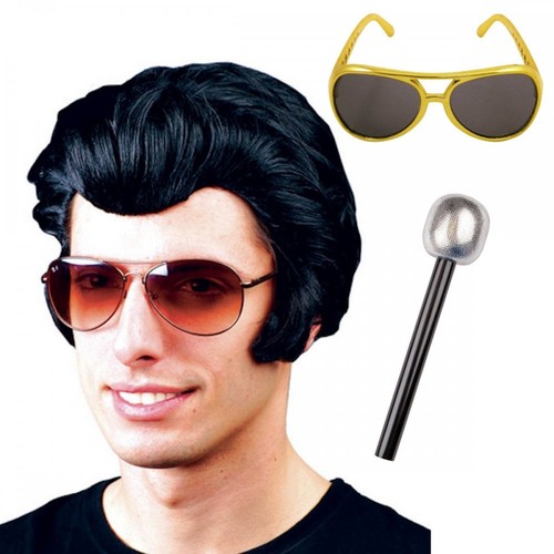 Mens 50s elvis wig - mens, rim