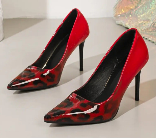 Womens mens red black - womens/mens, leopard