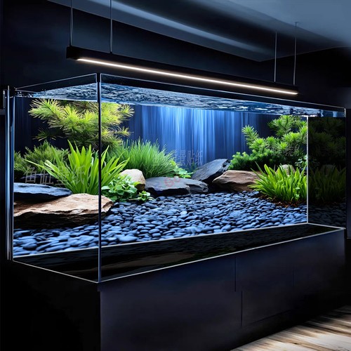 Natural water plant fish - 3d,