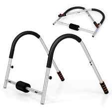 Foldable Ab Trainer Abs Crunch Machine w/ Padded Headrest