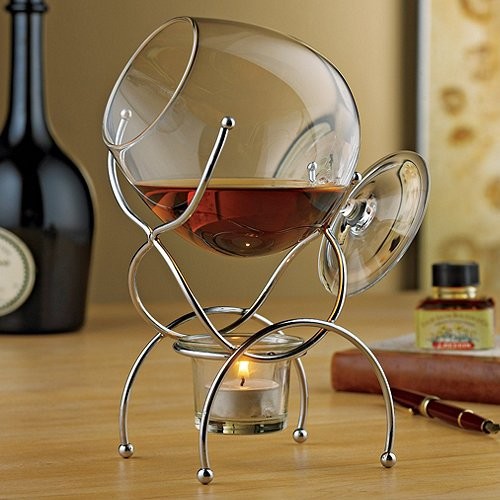 Wine enthusiast brandy warmer - enthusiast,