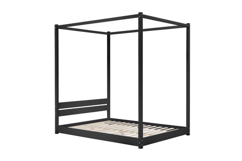 Darwin four poster bed - four, black