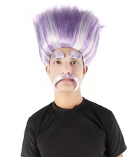 Adult Troll Wig with Eyebrows