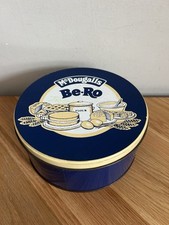 Vintage Bero Tin Cake Storage Tin McDougalls Flour Retro Kitchen Prop Blue