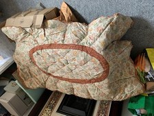 Antique/ Vintage Floral Eiderdown Quilt Single very Good Condition