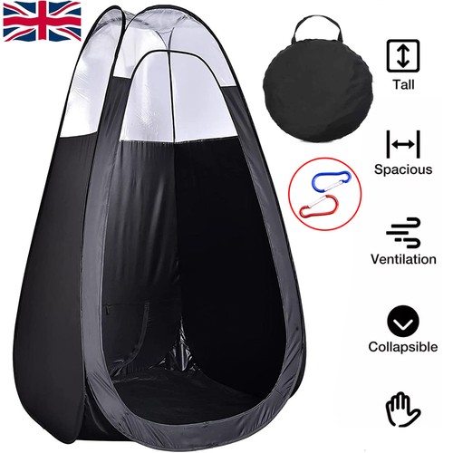 Portable pop tanning tent - up,