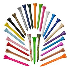 New High Quality Bamboo Golf Tees - 38mm | 54mm | 70mm | 83mm - Multiple Colours