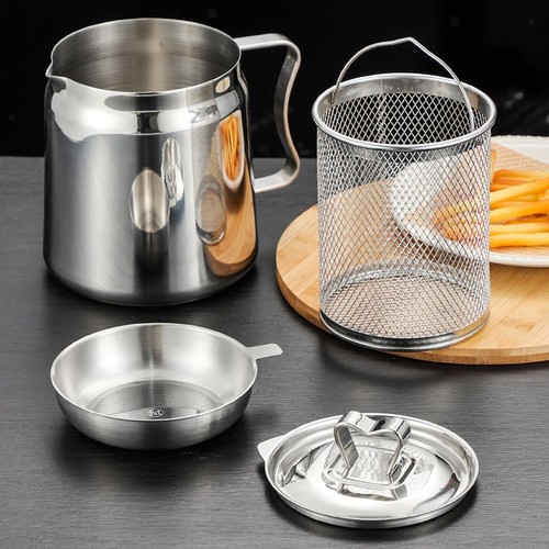 Stainless steel deep fryer - steel,