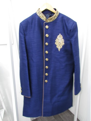 Indus dessigns blue sherwani - indus,