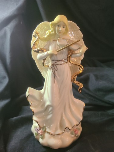 Porcelain hand painted angel - painted,