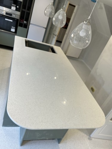 White sparkle granite - white, worktop