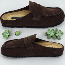 womens flat loafer mules slip