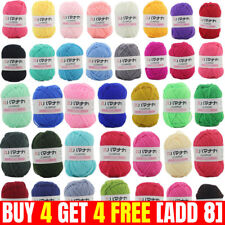 42 Colors Bamboo Crochet Knitting Yarn Soft Baby Milk Cotton Knitting Yarn 25g