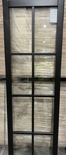 NEW STYLE  CONTEMPORARY BLACK 8 PANEL GLAZED DOORS 1981mm X 686mm X 35mm