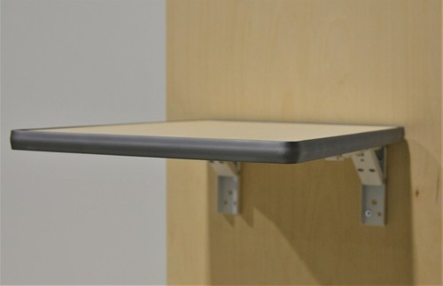 Fold table folding shelf - up,