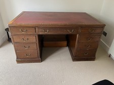 Mahogany Twin Pedestal Partner