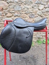 Black 17" 34cm Prestige Meredith Jumping Saddle