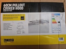 Zanussi 60cm Pullout Cooker Hood Stainless Steel NEW Product Number 942022699