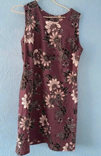 Peacocks purple floral - floral, shift