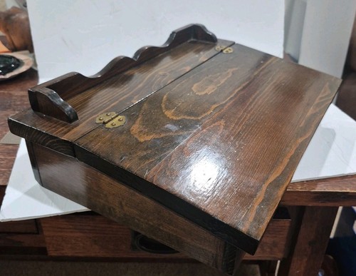 Vintage wooden hinged - wooden,