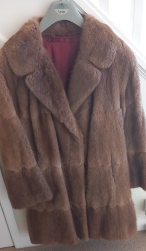 Musquash fur coat vintage - fur,