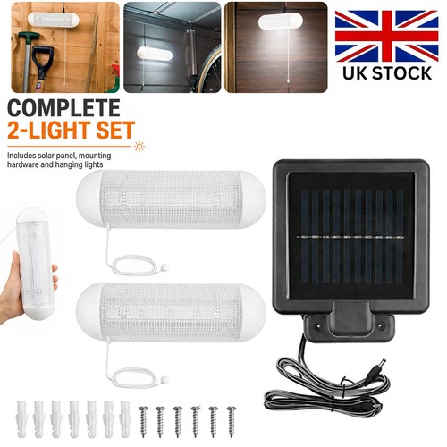 Solar powered led lights - 2x,