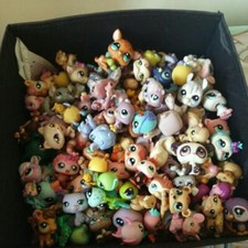 Littlest Pet Shop LPS Dog Cat 24Pcs Animal Bunny Figures Birthday Gift Kids Toy