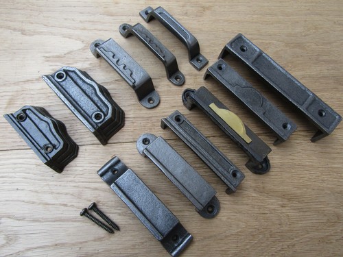 Cast iron rim lock - iron, latch