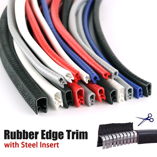 Rubber edge trim with - with, steel