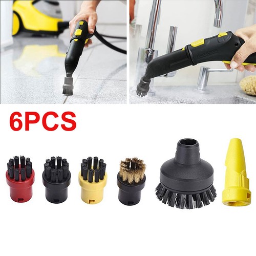 6pcs steam cleaner round brush - steam,