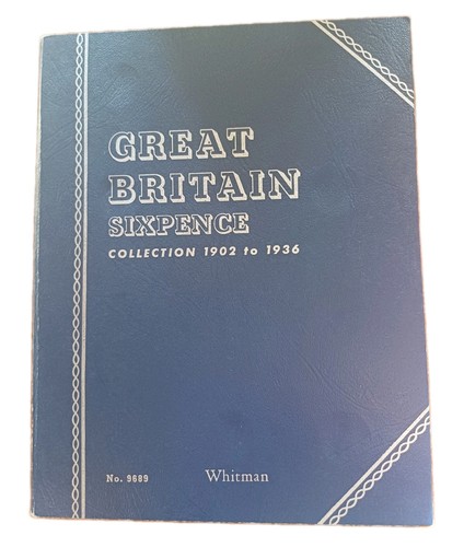 Empty whitman folder sixpence - empty,