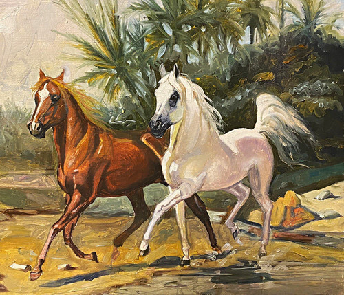 Arab horses brothers - horses, brothers”