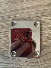 Squier Fender Stratocaster / Strat Affinity 20th Anniversary Neck Plate w Screws