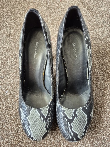 Women faux leather - faux, heeled