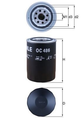 Oil filter mahle - oil,
