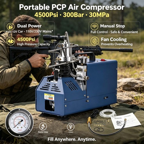 Pcp air compressor pump - air, 300bar