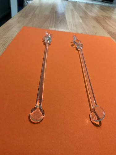 Animal topped glass - , swizzle