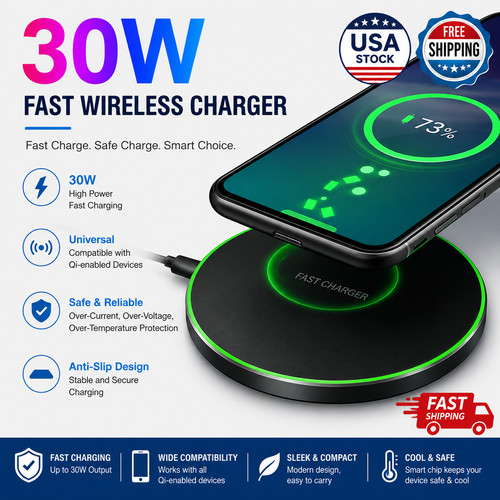 30w super fast wireless - 30w,