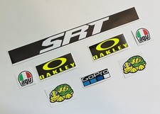 Rossi Helmet and Visor Decals/Stickers Fluro Yellow Moto GP Sticker Set 2021 SRT