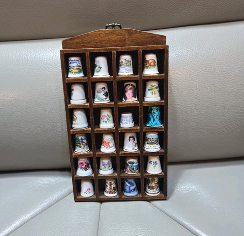 Vintage wooden thimble - vintage,