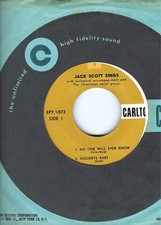 4 SONG EP- JACK SCOTT- "GOOBYE BABY"/"THE WAY I WALK" + 2- CARLTON - NO COVER