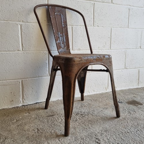 Tolix style metal chair - tolix,
