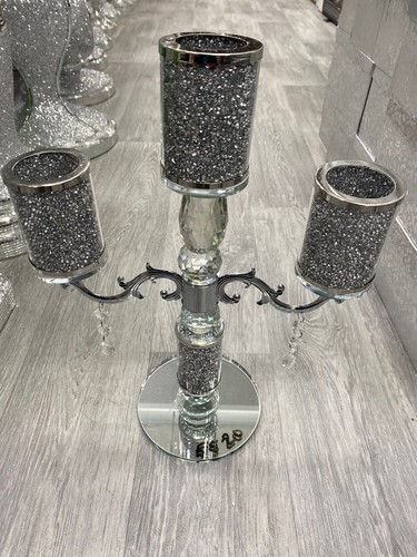 40cm tall crushed - diamond, set