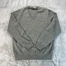 Johnstons Of Elgin Cashmere Sweater Mens M Gray Bel Air C.C.