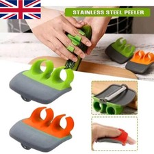2x Finger Peeler Palm Hand for Vegetables Potatoes Fruit Kitchen Rubber Grips