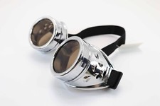 Silver Steampunk Goggles Retro