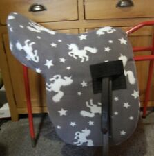 Unicorn Fleece Ride On Saddle Cover Designed for Ideal, Fylde Saddle