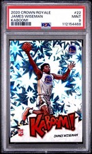 2020 James Wiseman Panini Crown Royale Kaboom Holo Rookie Vertical PSA 9 #22 SP